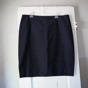 BrooksBrothers Navy Blue textured Pencil Skirt